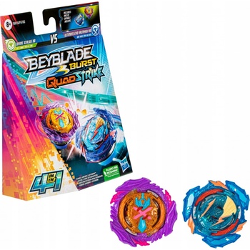 Beyblade Burst Quad Strike Evo Valtryek V8 a Divine Xcalius X8 2