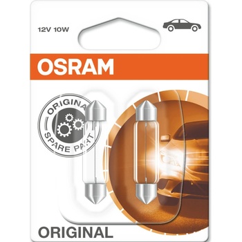 OSRAM Автомобилна крушка Osram OSRA6411BLI2, 10W, 100lm, SV8.5-8, халогенна, 2 броя в опаковка (OSRA6411BLI2)