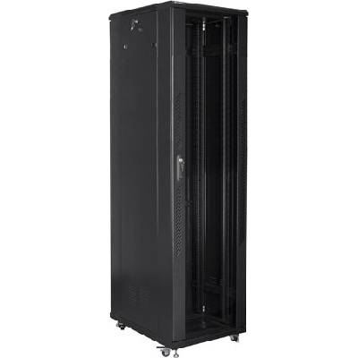 Lanberg Комуникационен шкаф Lanberg rack cabinet 19" free-standing 37U / 800x800 self-assembly flat pack, black (FF01-8837-12B)
