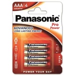 Panasonic Батерия, AAA micro, 4 броя, PANASONIC "Pro power" LR03PPG-4BP/LR03PPG/4BP (LR03PPG-4BP/LR03PPG/4BP)