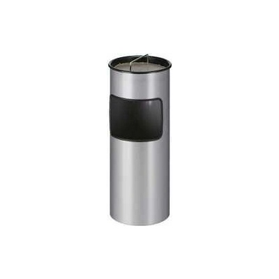 Vepa Bins Odpadkový kôš, samozhášavý, kovový, s popolníkom, sivá