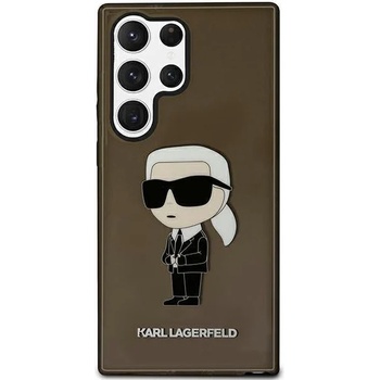 KARL LAGERFELD Кейс Karl Lagerfeld KLHCS23LHNIKTCK за Samsung Galaxy S23 Ultra S918, черен / черен, твърд, Ikonik Karl Lagerfeld (KF001556-0)