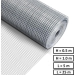NIKA Електрозаварена мрежа HOBBY FENCE, 6.3 x 6.3 мм. , ø 0.55 мм. , поцинкована (RO 81925)