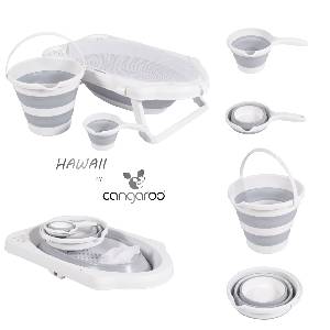 Cangaroo Сгъваем к-кт за баня Hawaii сив (109371)