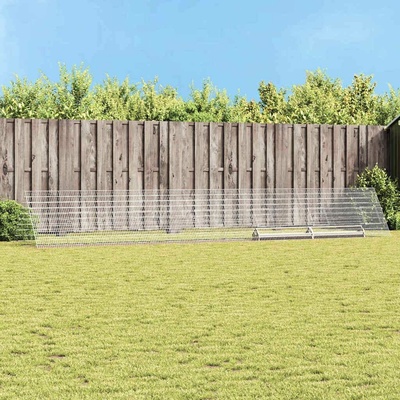 vidaXL Klec na kuřata 650 × 100 × 85 cm pozinkovaná ocel stříbrná 9799.3394439