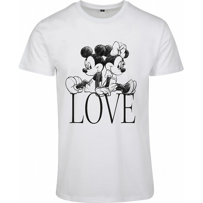 Mickey Mouse tričko Minnie Loves Mickey Girly White dámské – Zboží Dáma