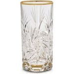 Bohemia 1845 Чаша за вода Bohemia 1845 Pinwheel Matt Cut and Gold 370ml, 6 броя (1005741)