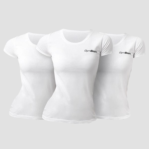GymBeam Дамски тениски 3Pack White XL - 3pack