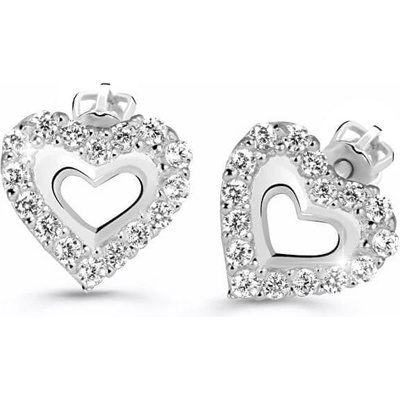 Cutie Jewellery Srdiečkové náušnice Z60213-30-10-X-2
