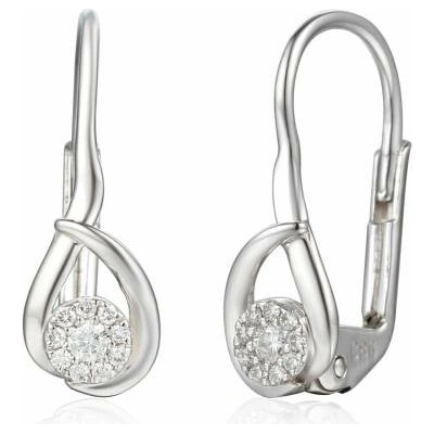 Gems, Decentní náušnice Mara v bílém zlatě s brilianty, 585-38-3-0710.1B00.0.00.HSI.000.08