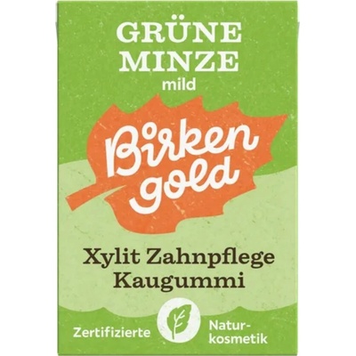 Birkengold Xylitolové žvýkačky zelená máta 28 g