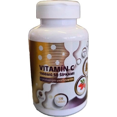 Tozax Vitamín C 1000 mg so šípkami tabliety s postupným uvoľňovaním 120 tabliet