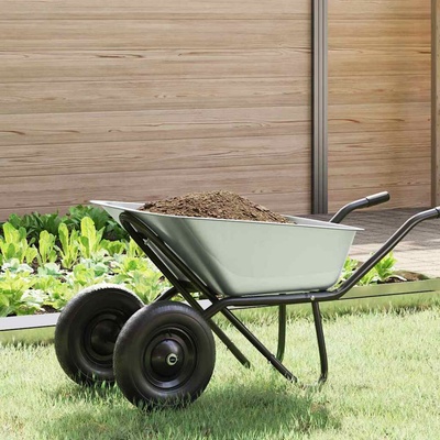 vidaXL Подмяна на чиния за количка Сребрист 88 x 60 x 32 см Стомана (42007976)