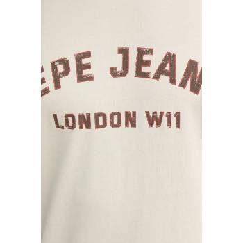 Pepe Jeans Памучна тениска Pepe Jeans ALDRIDGE в бежово с принт PM509628 (PM509628)