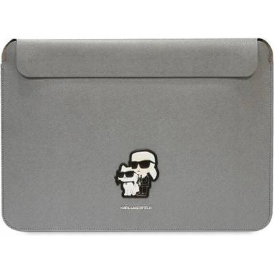 Karl Lagerfeld Sleeve KLCS14SAKCPMG 14" silver Saffiano Karl&Choupette (KLCS14SAKCPMG)