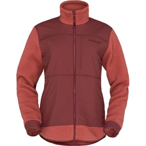 Norrøna Дамски поларен пуловер Norrøna Women's Tamok Warm3 Jacket Fleece jacket - Cowhide / Port (105-7744-0114)