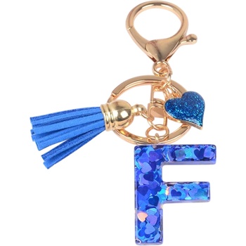 HARAHU Ключодържател Азбука - f / Тъмносиня kp37865 (37865)