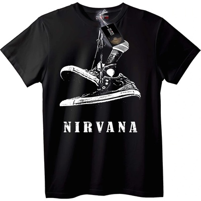 NOONEBRAND Тениска Nirvana с Кецове и Микрофон - 2XL, White