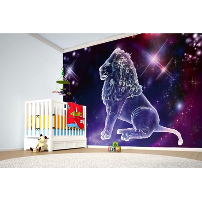 DIMEX ART Самозалепваща се флизелинова фототапета зодиакален знак - лъв 375 x 250 см