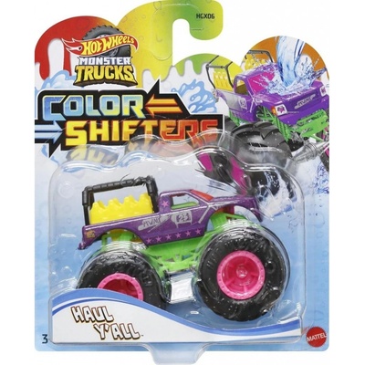 Hot Wheels Mattel Monster Trucks Color Shifters HGX06 Haul Yall