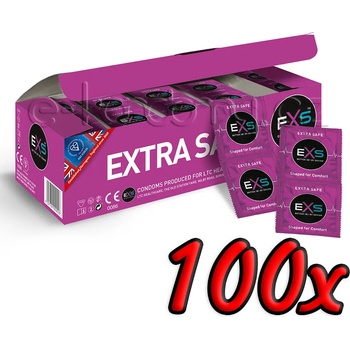 Image 1 of EXS Condoms Extra Safe 100 pack