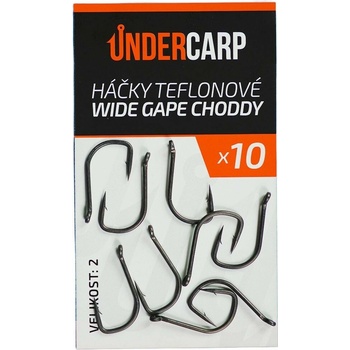 UnderCarp Teflonový Wide Gape Choddy Veľ. 2 10ks