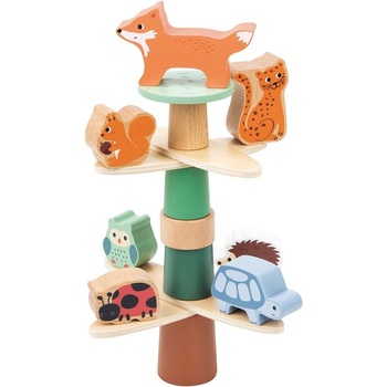 Image 1 of Lelin toys - Дървена игра за баланс, Гора