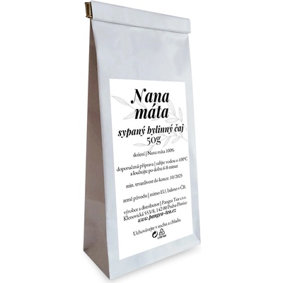 Pangea Tea Růžová čajovna Nana Máta bylinkový čaj 50 g