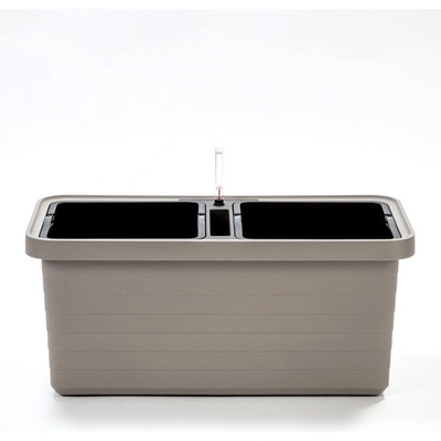 Plastia Velkoobjemový truhlík Berberis DUO 78x39x35 cm taupe – Zboží Mobilmania