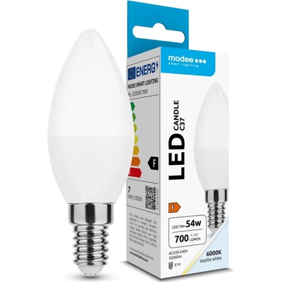 Modee Lighting LED žiarovka E14 7W 6000K CANDLE 54W