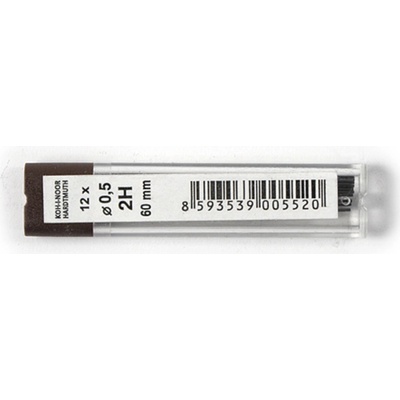 Koh-i-noor 4152 grafitové tuhy do mikrotužky 0,5 mm, 2H - 12 ks
