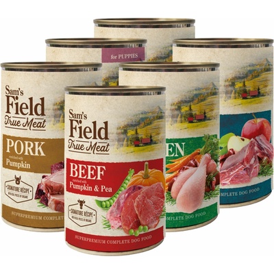 Sam's Field Puppy True Mix Beef with Pumpkin & Pea and Chick