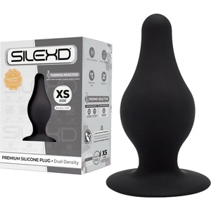  Анален плъг с термо ефект, мек и безопасен, 6, 4см. - Silexd Model XS (D-237293)