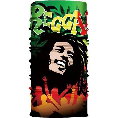 Faceshield multifunkční šátek REGGAE BOB MARLEY