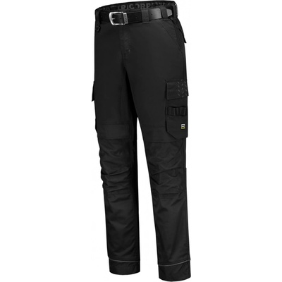 Tricorp Unisex pracovní kalhoty Work Pants Twill Cordura Stretch s elastickým pasem T62 černá