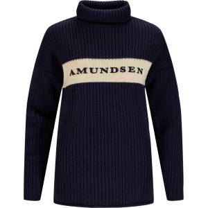 Amundsen Sports Дамски вълнен пуловер Amundsen Sports Women's Heroes Ski Turtle Neck Wool jumper - Faded Navy / Natural (105-5517-0114)