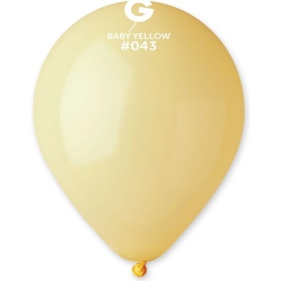 Gemar #043 Balónek 30cm 12 baby žlutý baby žlutý: Balónek hélium