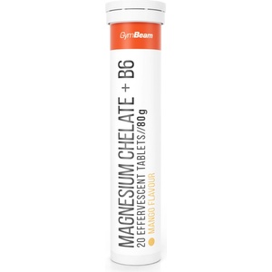 GymBeam Магнезиев хелат + В6 ефервесцентен 20 табл манго