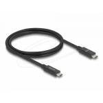 Delock Кабел E-Marker USB-C, 80 Gbps, 16K 60 Hz, PD 3.1 240 W, 1 m, че (DELOCK-81211)