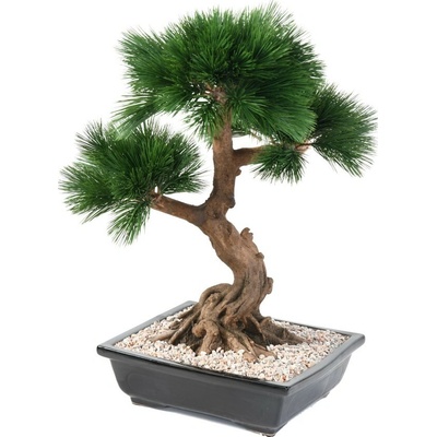 Umelá Bonsai borovica v miske, 70cm