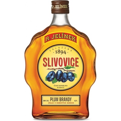 Slivovica zlatá 50% 0,7 l (Budík čistá fľaša)