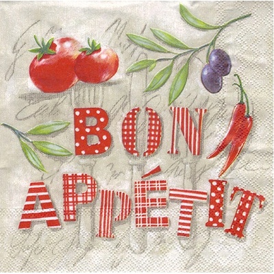 Ambiente Europe BV Servítky Bon Appetit 33x33cm