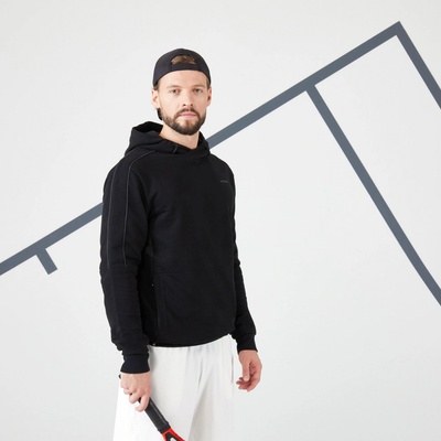 ARTENGO pánska mikina Soft na tenis s kapucňou čierna