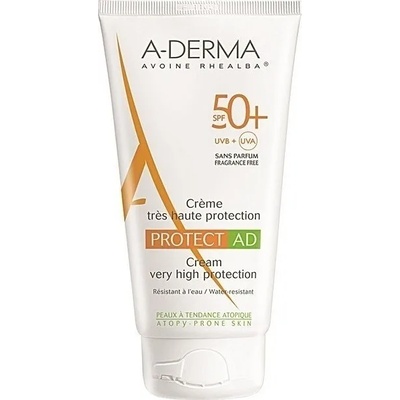 A-DERMA Слънцезащитен крем за лице и тяло , Sunscreen Face and Body, A-Derma Exomega Control, SPF50+ 150 ml