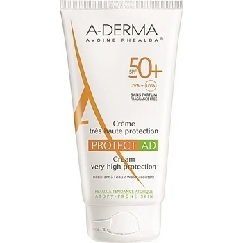A-DERMA Слънцезащитен крем за лице и тяло за атопична кожа , A-Derma Sun Protect Ad Cream Spf 50+ 150 ml