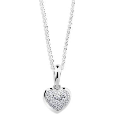 Cutie Jewellery Přívěsek ve tvaru srdce z bílého zlata Z6295 2383 40 10 X 2