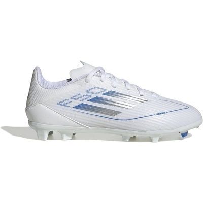 Adidas Детски футболни бутонки Adidas F50 League Childrens Firm Ground Football Boots - White/Silver