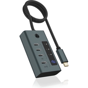 RaidSonic IcyBox IB-HUB1454-C31 4-портов хъб с интерфейс USB 3.2 Gen 2 Type-C (IB-HUB1454-C31)