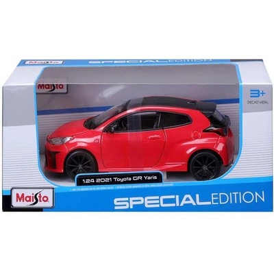 Maisto SP EDITION Кола 2021 Toyota GR Yaris 1: 24 червена (1010525F)