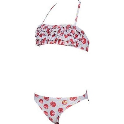 Arena Tropical Summer Jr. Bandeau Rouche plavky dívčí dvoudílné